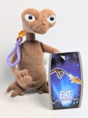 New E.T Plush With Clip and with Original Tags